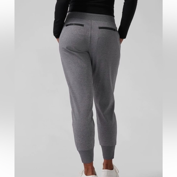 Athleta Vince Jogger Pants Womens Size Small Heather Grey Athletic Sweatpants - Picture 2 of 9